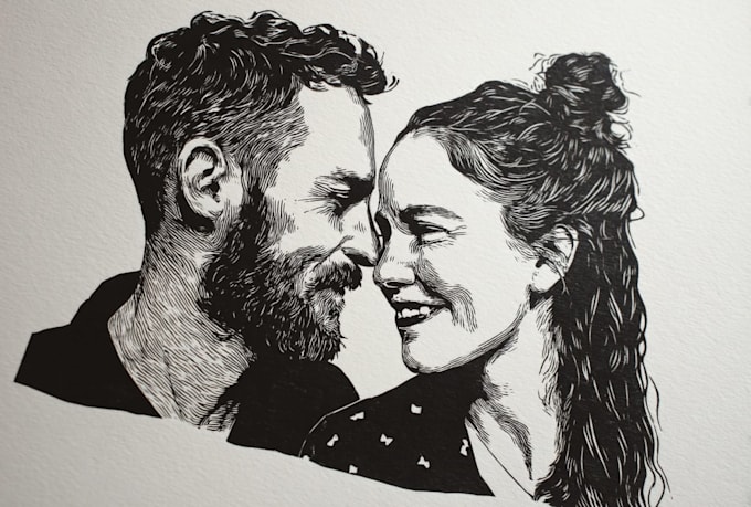 do couple portrait illustration