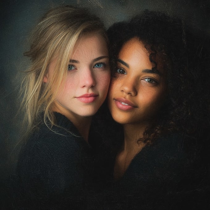 create a character and friendship portrait