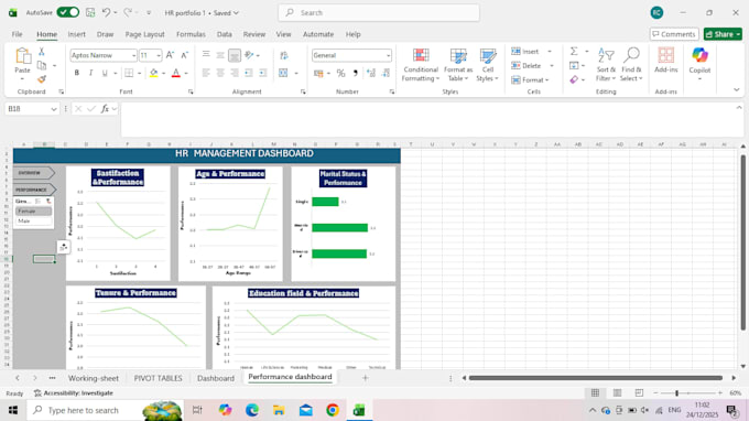 do HR data analysis,excel dashboards