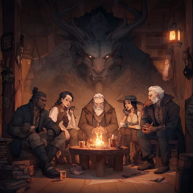 create a dnd character fantasy for dnd party