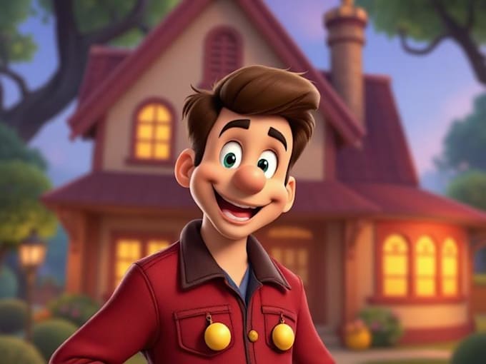 do disney cartoon portrait