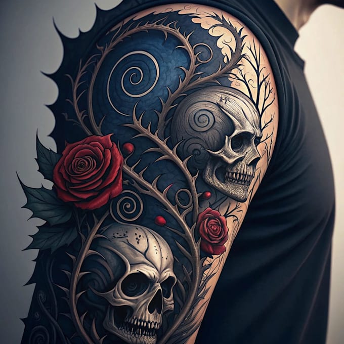 create dark tattoo art