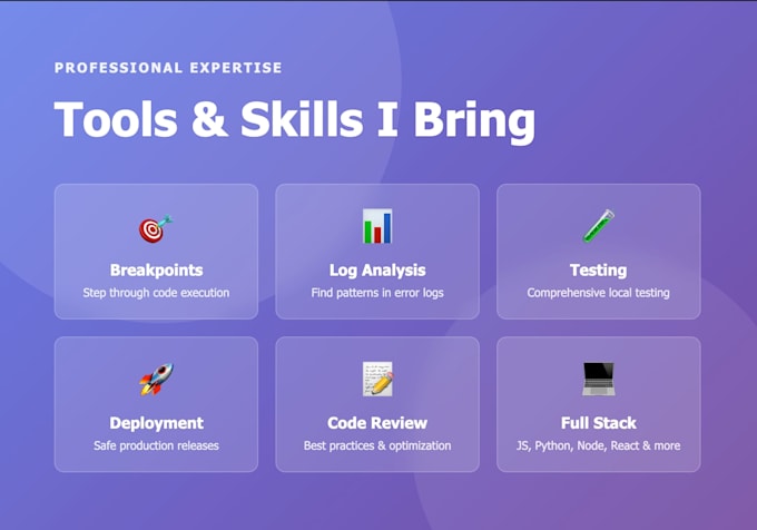 fix bugs in your web apps as production engineer support
