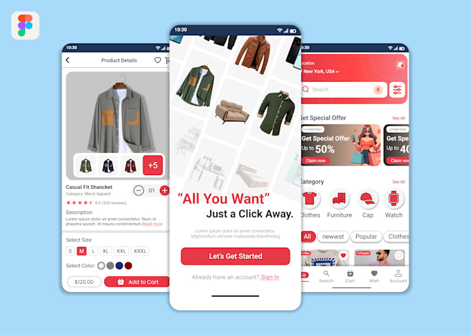 Design modern user friendly mobile app ui ux in figma by ...
