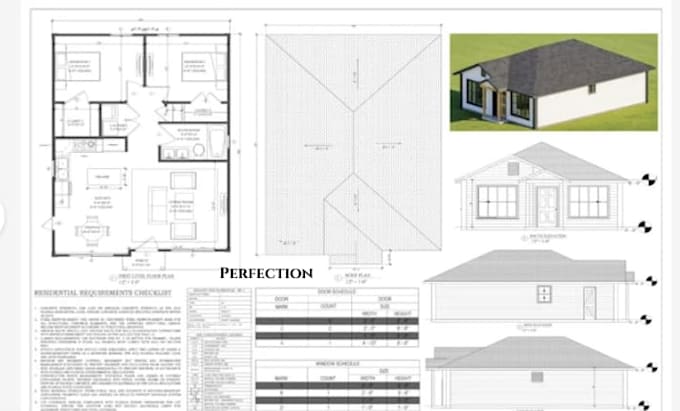 City permit drawing architect floor plan, adu, deck garage, patio, shed ...