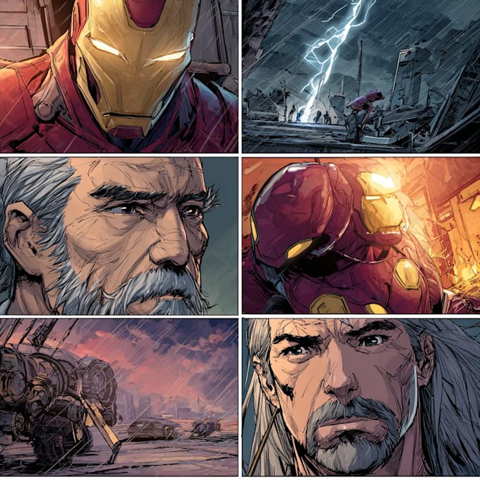 do comic book illustration, comic graphic novel