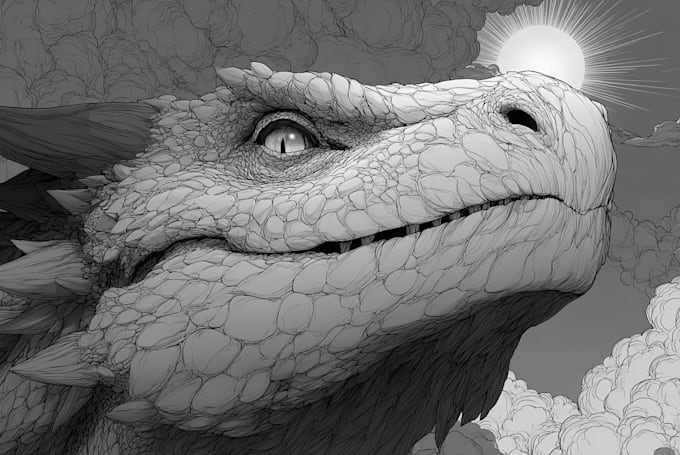 do lineart illustrations in high quality