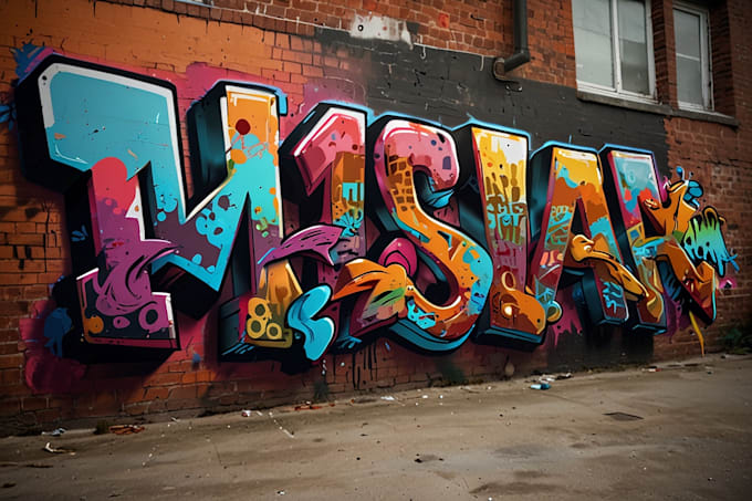 create custom graffiti art designs murals and wall arts