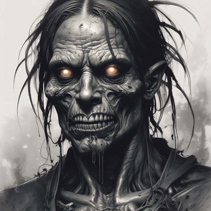 fantasy horror and fantasy horror character art