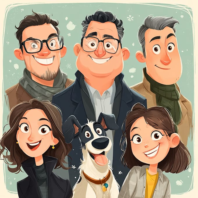 do cartoon custom design for brand or merchandise or poster