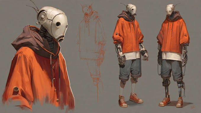 draw 2d character design