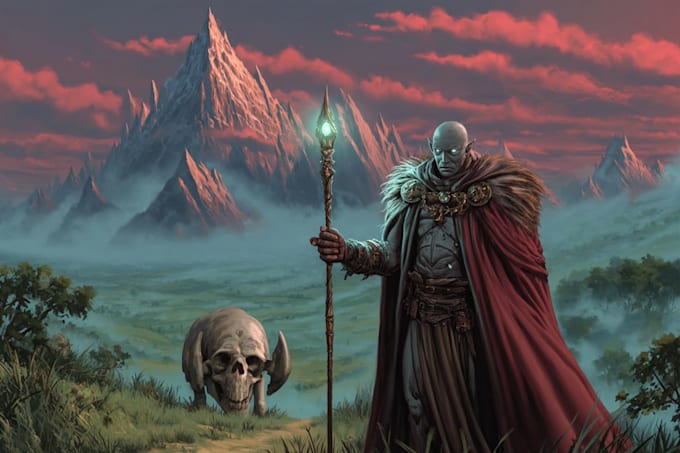 draw a fantasy illustration for you
