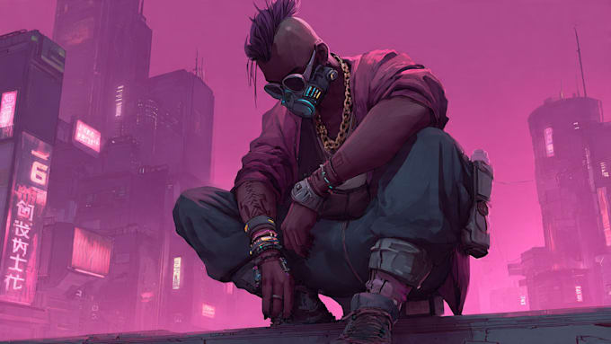 create cyberpunk, sci fi and game characters