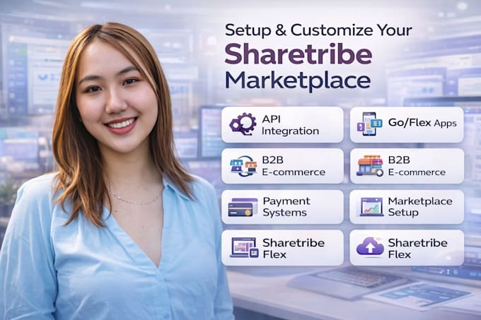 setup and customize sharetribe API marketplace go flex app payment b2b ecommerce