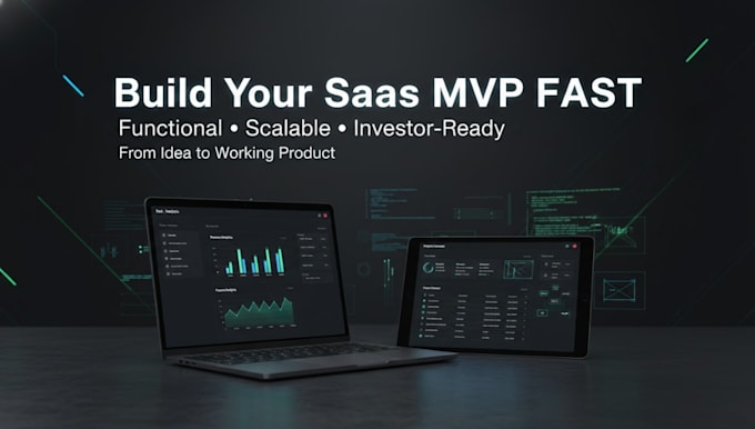 build a functional saas mvp or develop a startup prototype fast for founders