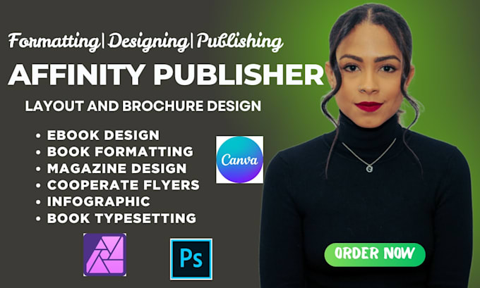 design catalog, magazine and any project as your affinity publisher