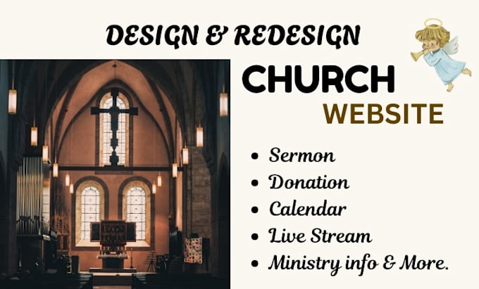 design church website, ministry website