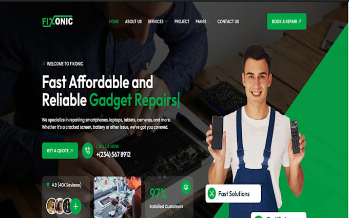 design redesign electronics website gadget store website tech ecommerce website