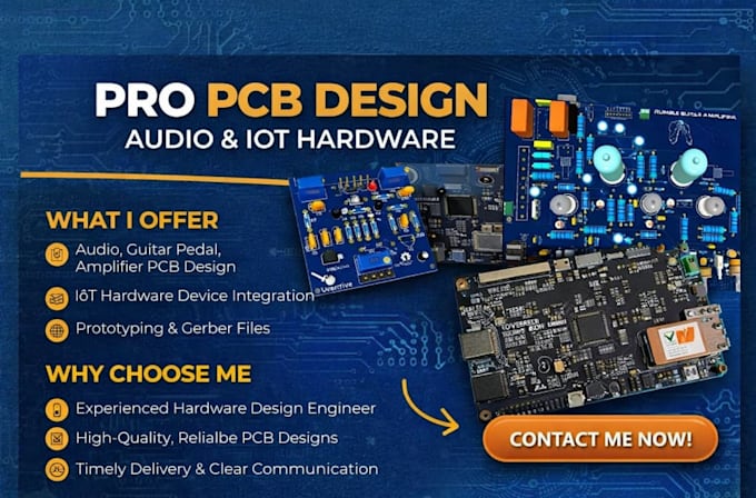 pcbcircuit hardware design audiopcb device interface amplifiers guitar pedal iot