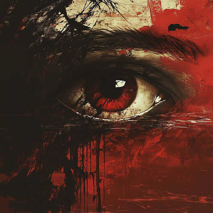 illustrate a cinematic sci fi horror book cover
