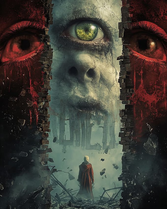 illustrate a haunting horror book cover