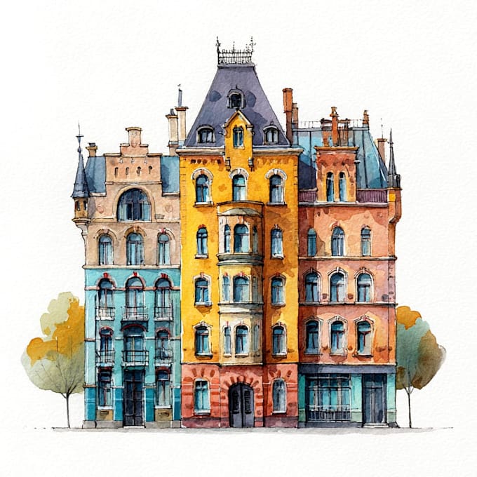 paint landscapes in watercolor