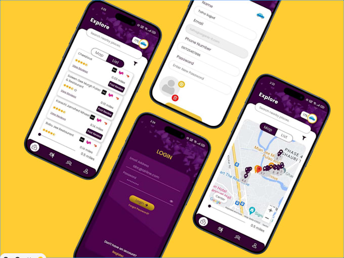 develop a travel companion app with maps and reviews