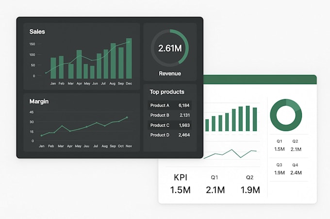 Crear paneles interactivos profesionales de power bi y excel para tu ...