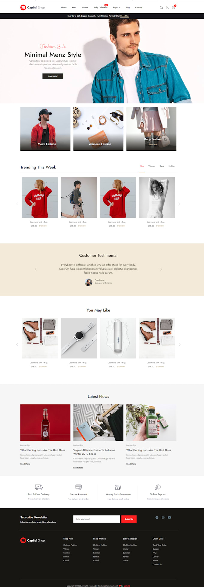landing page design website with wordpress elementor web design