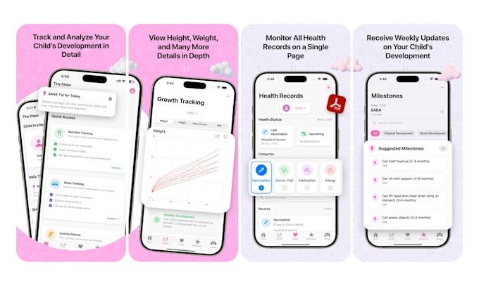 design screenshots for your mobile application