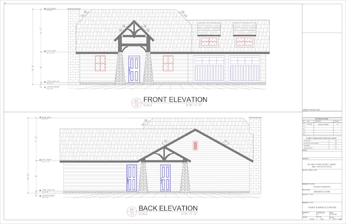 create architectural house plans for permit and city approval
