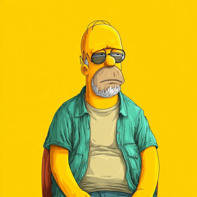 you as a funny yellow cartoon character