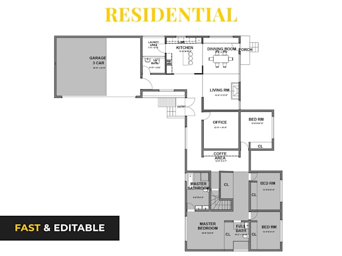 draw your floor plan in autocad fast and clean