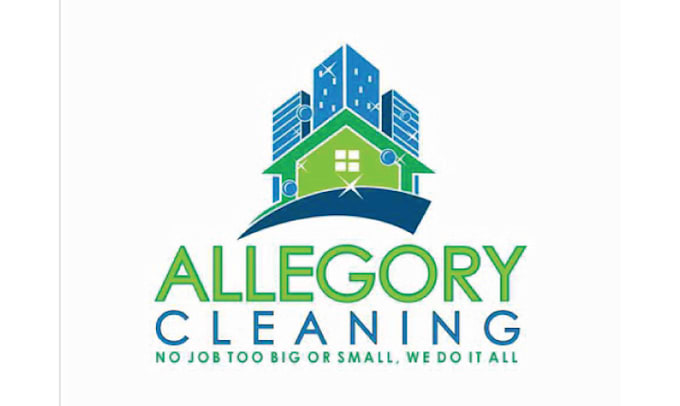 create residential and commercial cleaning service logo
