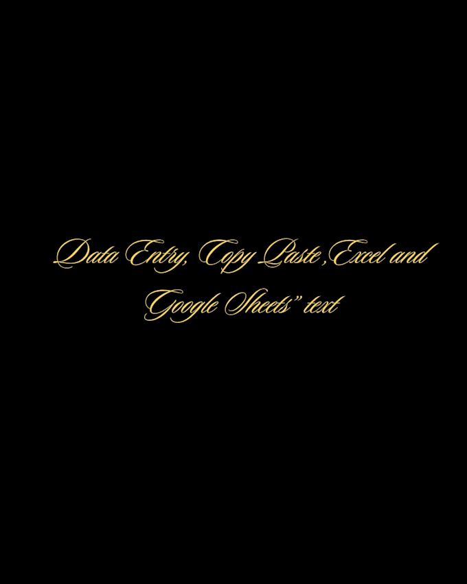 do accurate data entry and copy paste work
