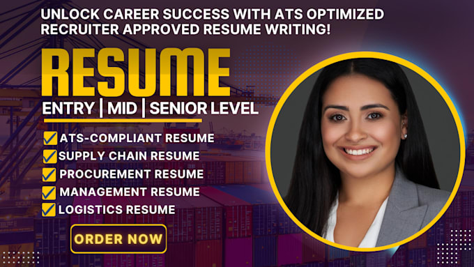 optimize logistics, supply chain, operations, warehouse manager resume for ats