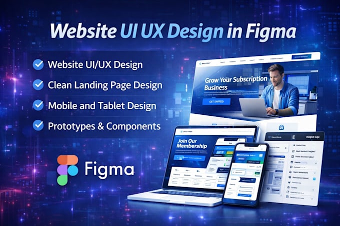 do figma design website, website design figma, website ui ux