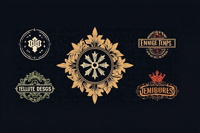 design an original retro badge logo
