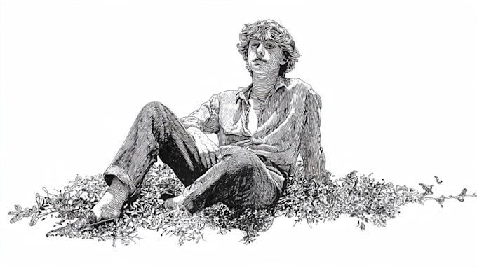 create pen and ink character drawings and concept art