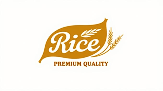 design outstanding organic grain rice logo