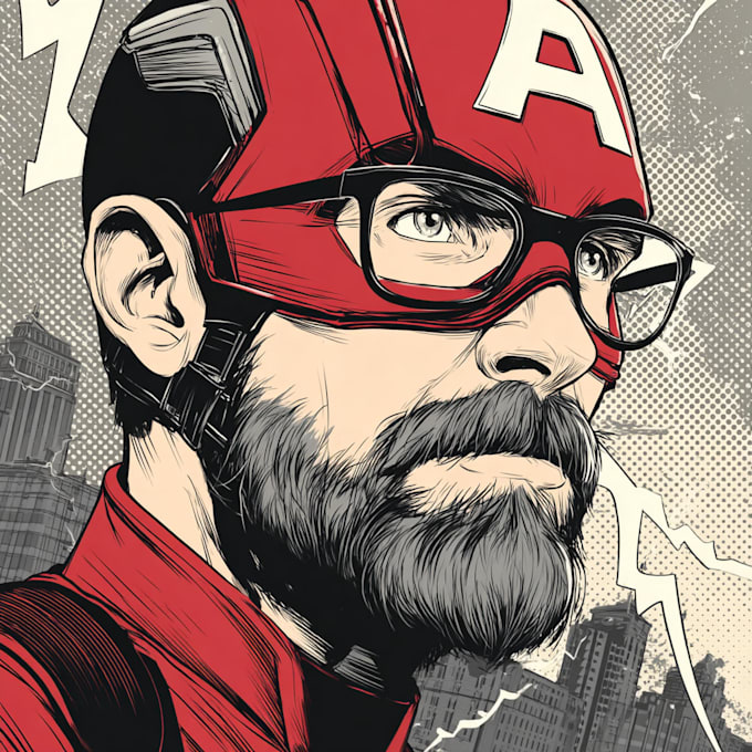 draw you like a custom superhero