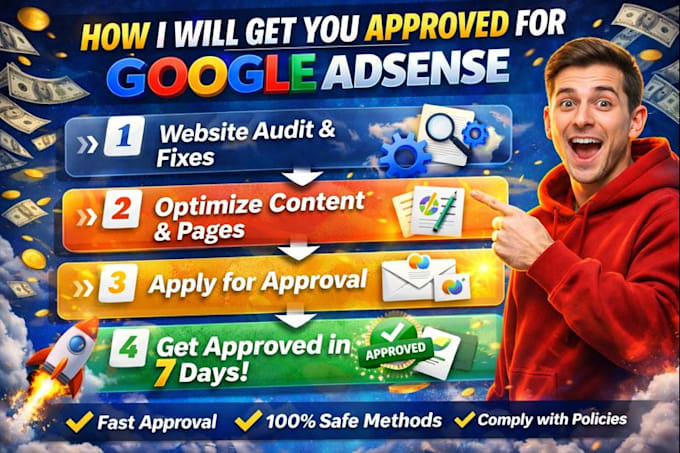help you get approved for google adsense in 7 days
