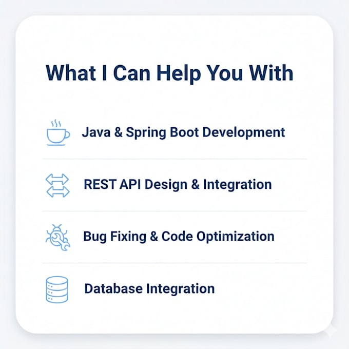 fix java and spring boot bugs