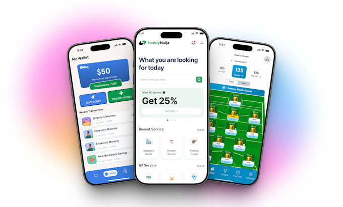 do mobile app uiux, mobile app development with flutter