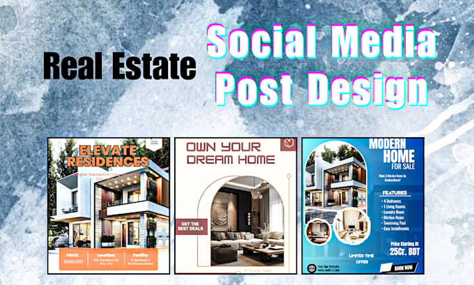 design realtor and real estate posts for instagram and facebook