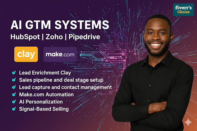 build ai GTM systems using clay, make com automation, lead enrichment using clay