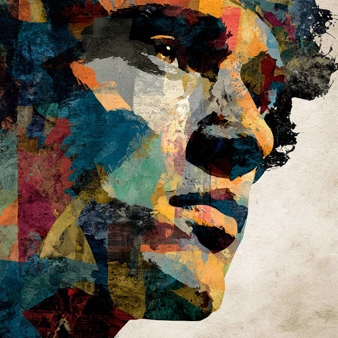 draw abstract portrait art