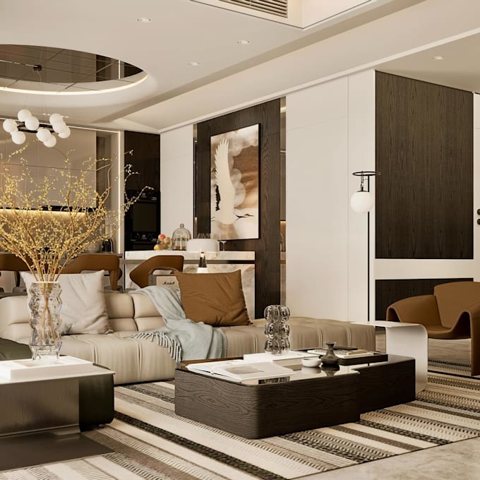 Do professional interior design with 2d plans and 3d realistic renders ...