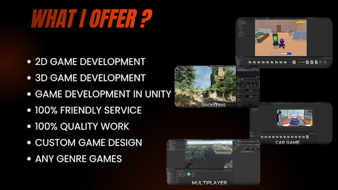 develop a professional 2d unity game for android PC or web