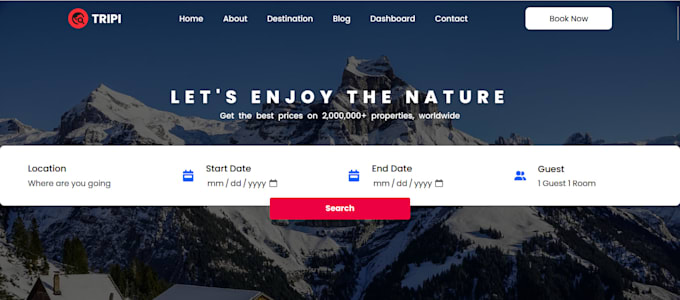 build a react website with tailwind CSS
